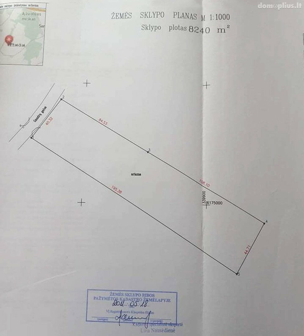Parduodamas sklypas Klaipėdos rajono sav., Ežaičiuose, Gandrų g.