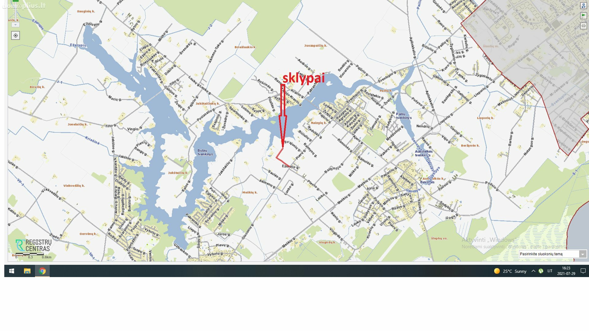 Land for sale Šiaulių rajono sav., Meškiuose, Tvenkinio g.