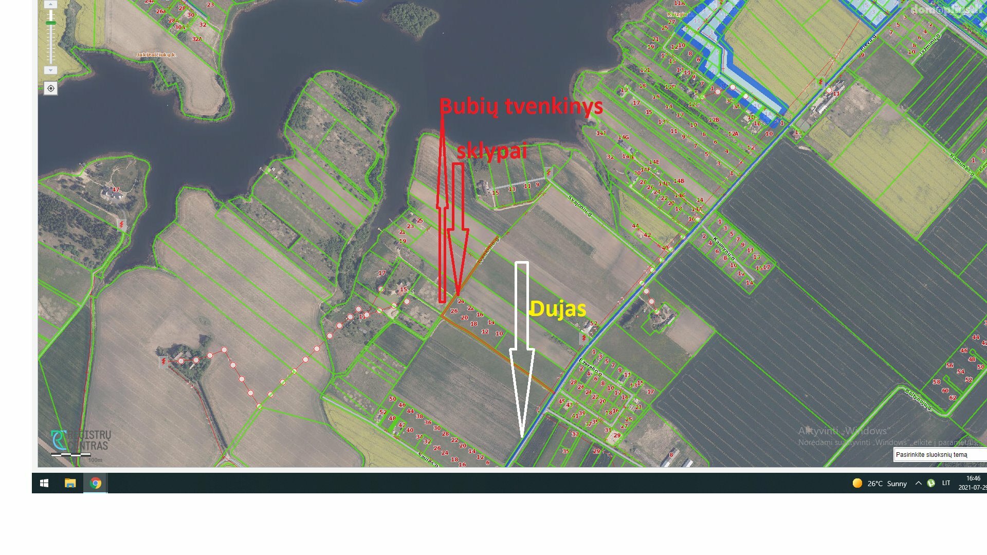 Land for sale Šiaulių rajono sav., Meškiuose, Tvenkinio g.