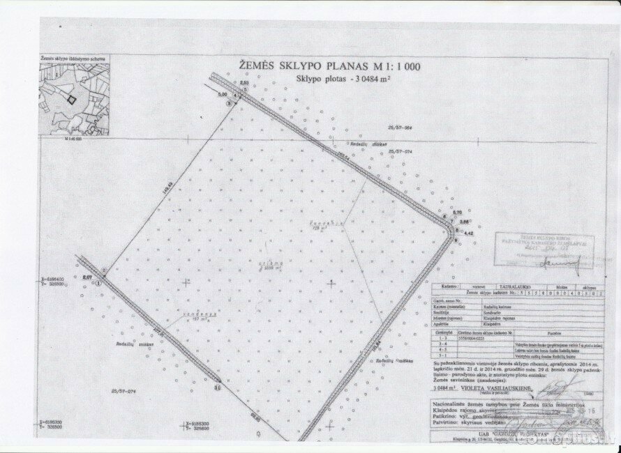 Land for sale Klaipėdos rajono sav., Radailiuose