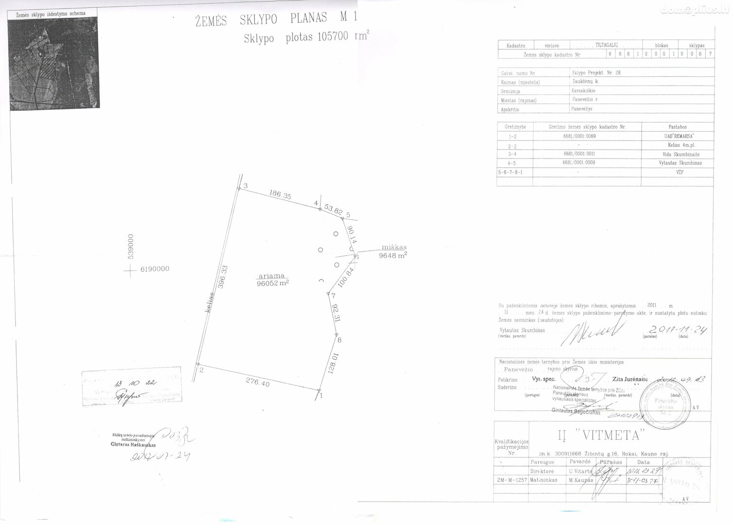 Land for sale Panevėžio rajono sav., Daukšėnuose