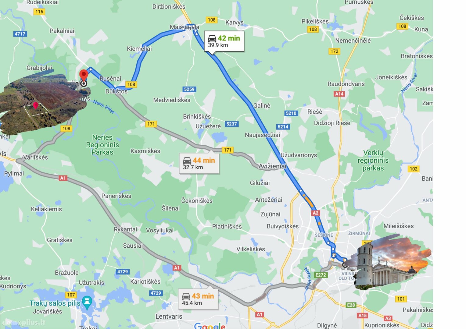 Parduodamas sklypas Vilniaus rajono sav., Airėnai II