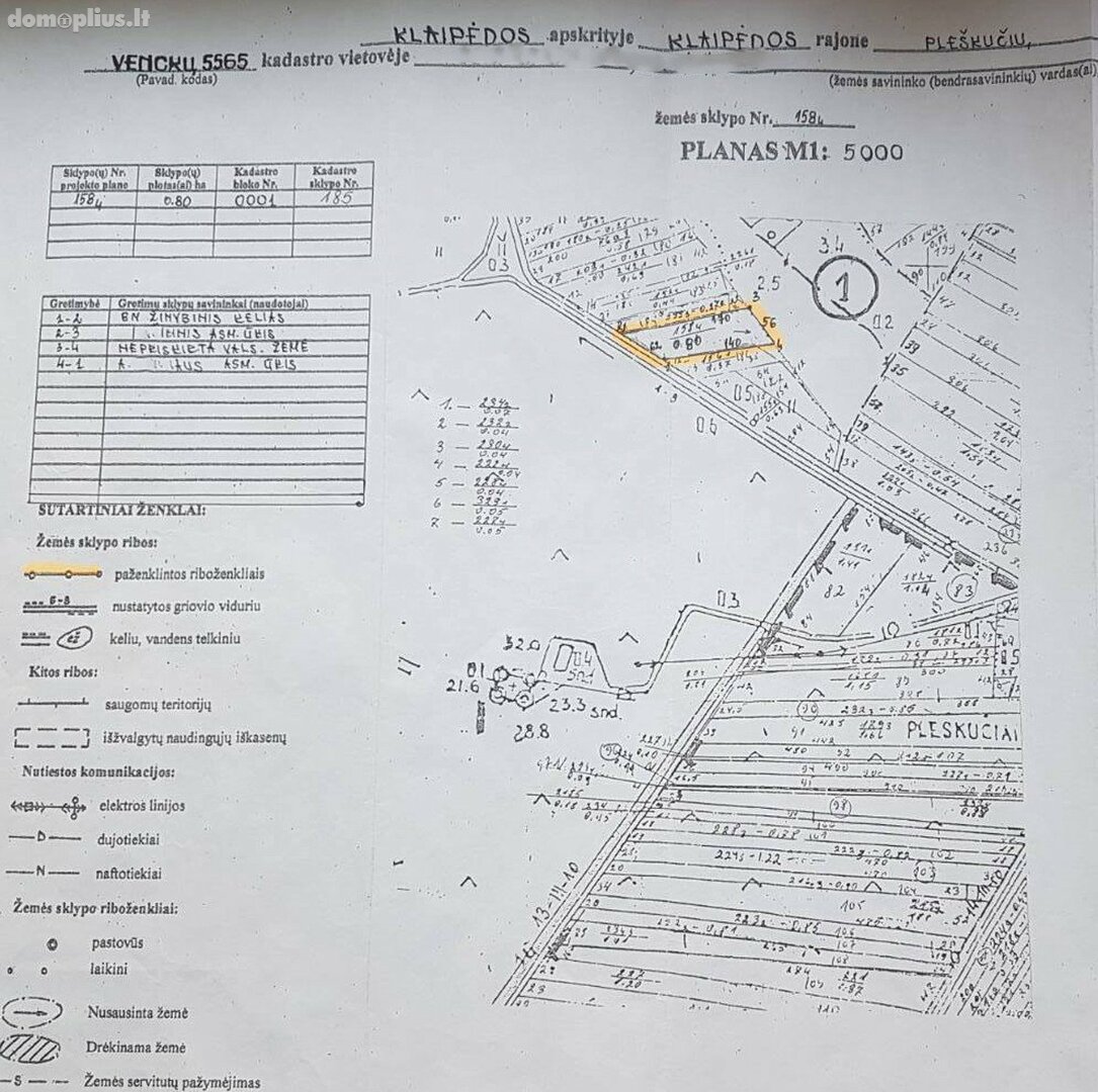 Land for sale Klaipėdos rajono sav., Pangesuose, Pempių g.