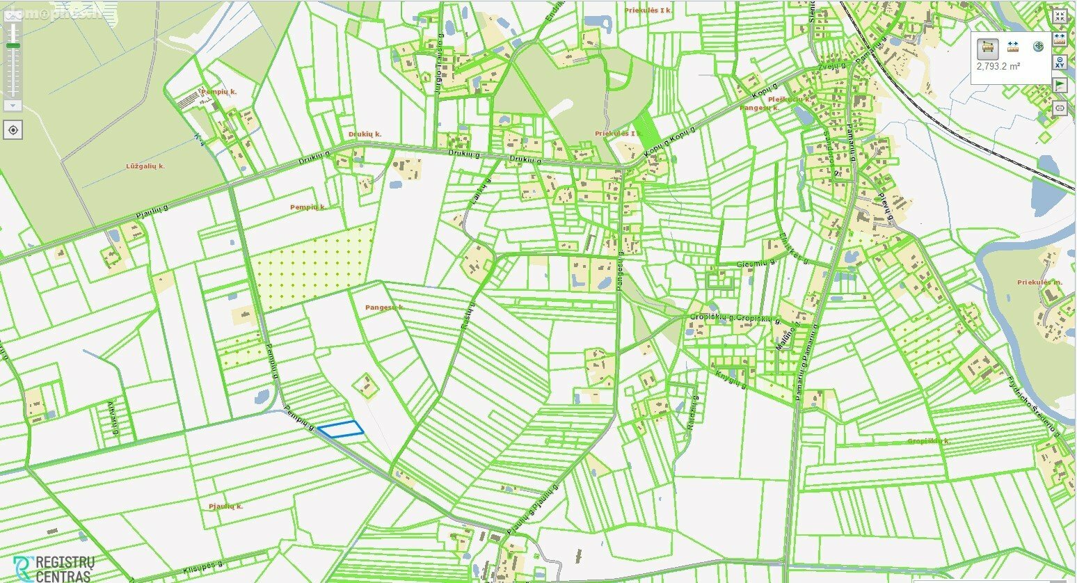 Parduodamas sklypas Klaipėdos rajono sav., Pangesuose, Pempių g.