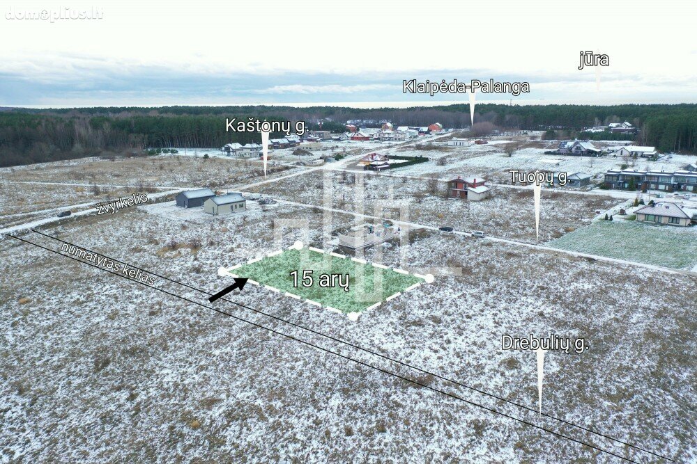Land for sale Palangoje, Drebulių g.
