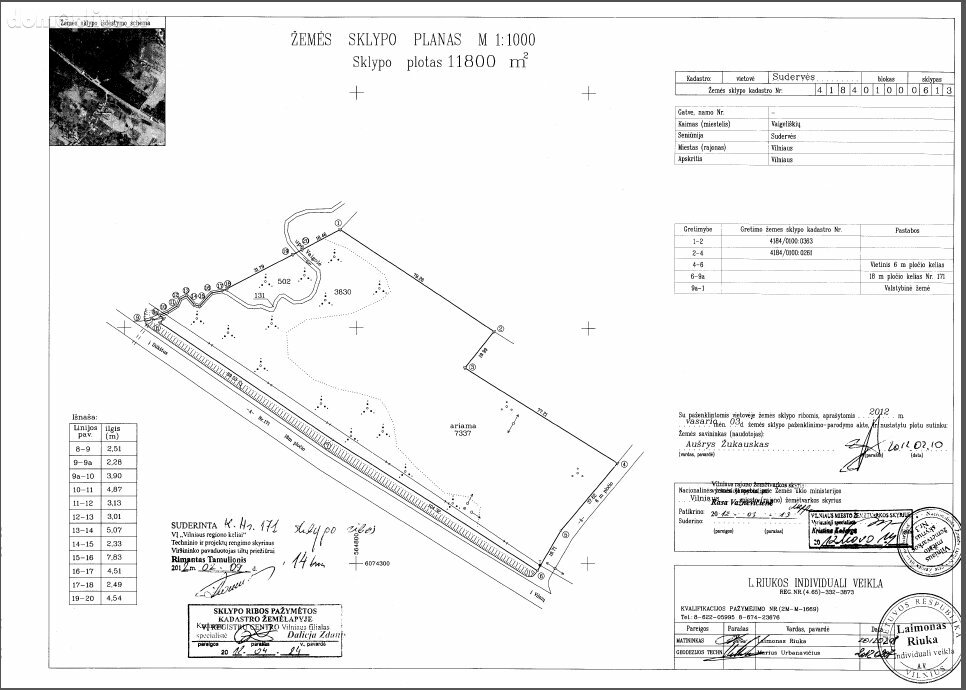 Land for sale Vilniaus rajono sav., Sudervėje, Vilniaus g.