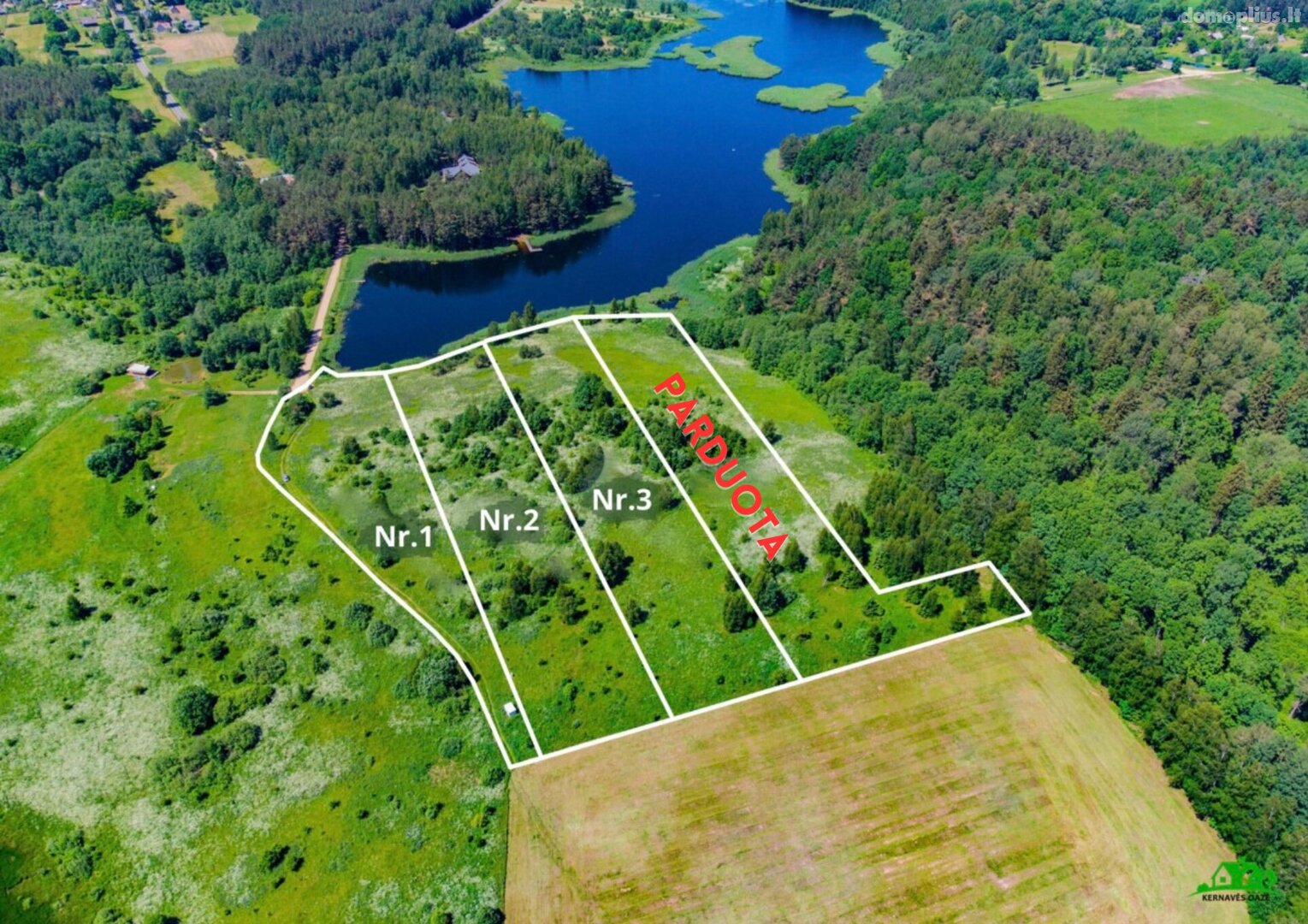 Parduodamas sklypas Širvintų rajono sav., Kernavėje, Vilniaus g.