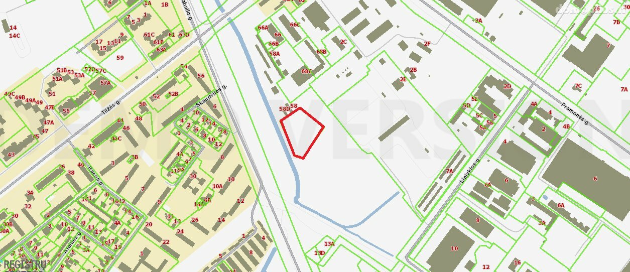 Land for sale Šiauliuose, Žaliūkiuose, Tilžės g.