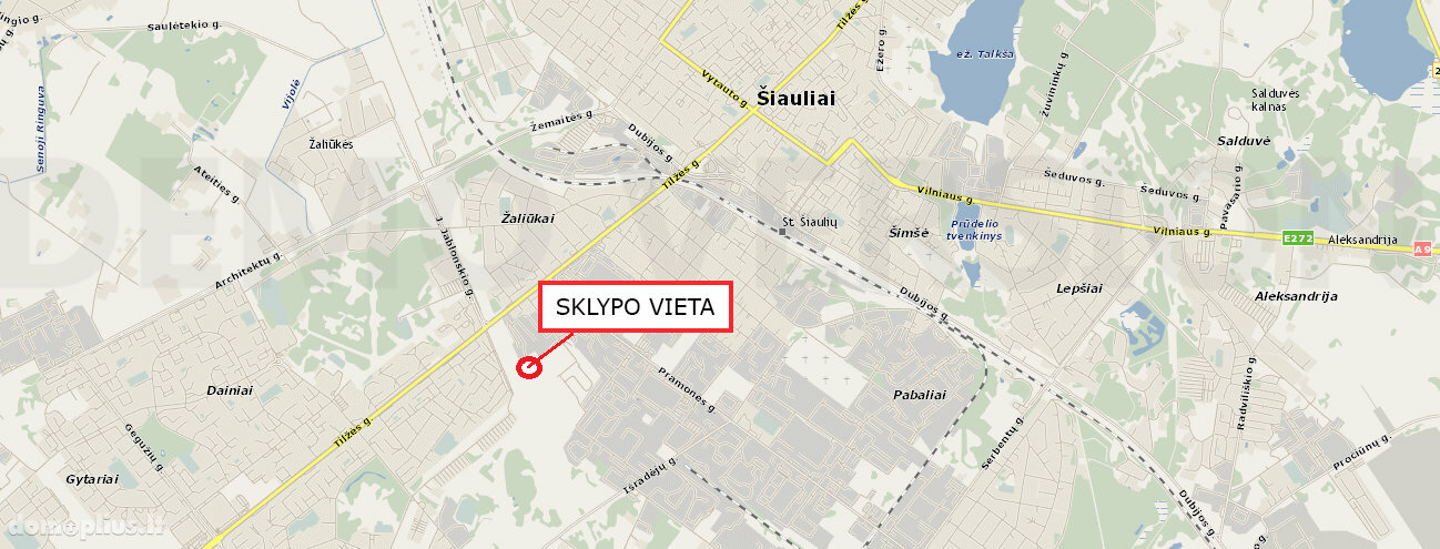 Land for sale Šiauliuose, Žaliūkiuose, Tilžės g.
