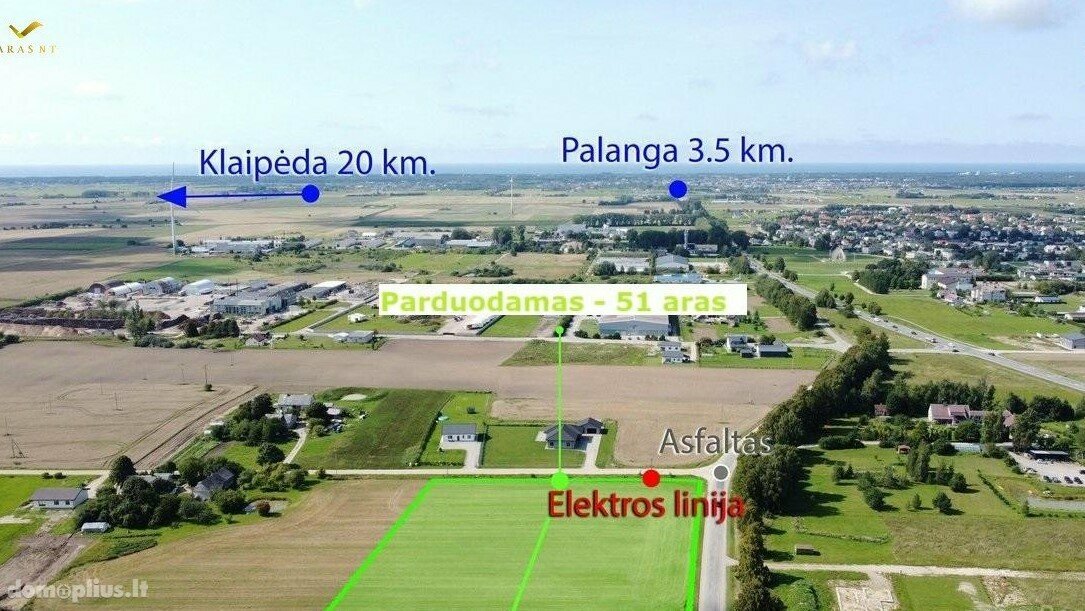 Parduodamas sklypas Kretingos rajono sav., Vydmantuose, Babilonijos g.