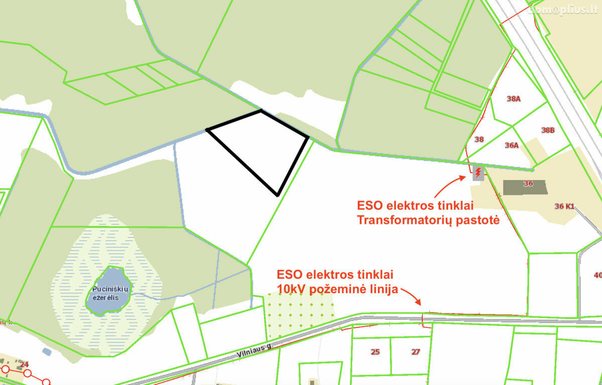 Land for sale Vilniaus rajono sav., Galinėje