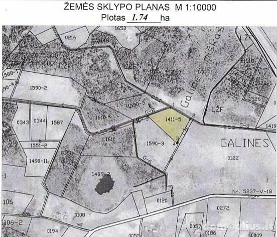 Land for sale Vilniaus rajono sav., Galinėje
