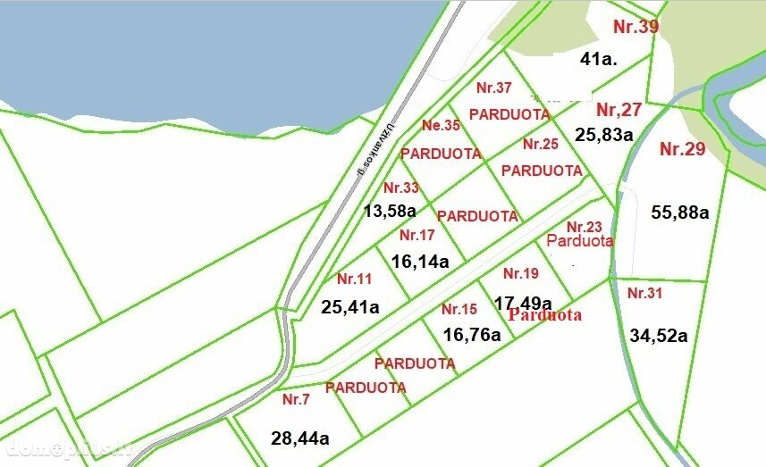Land for sale Širvintų rajono sav., Bartkuškyje, Užtvankos g.