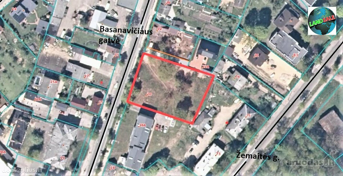 Land for sale Šiauliuose, Centre, J. Basanavičiaus g.