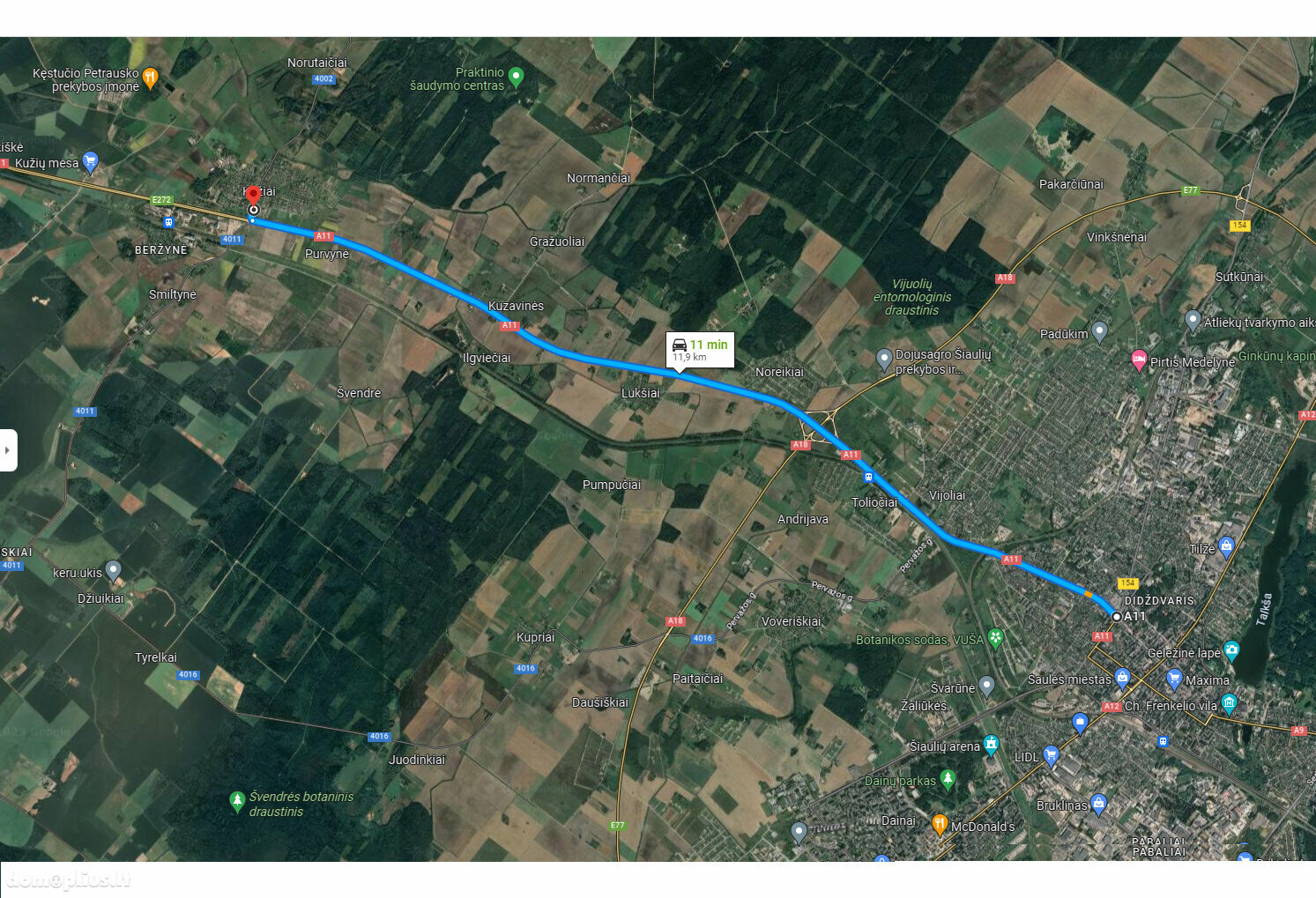 Parduodamas sklypas Šiaulių rajono sav., Kužiuose, Švendrės g.