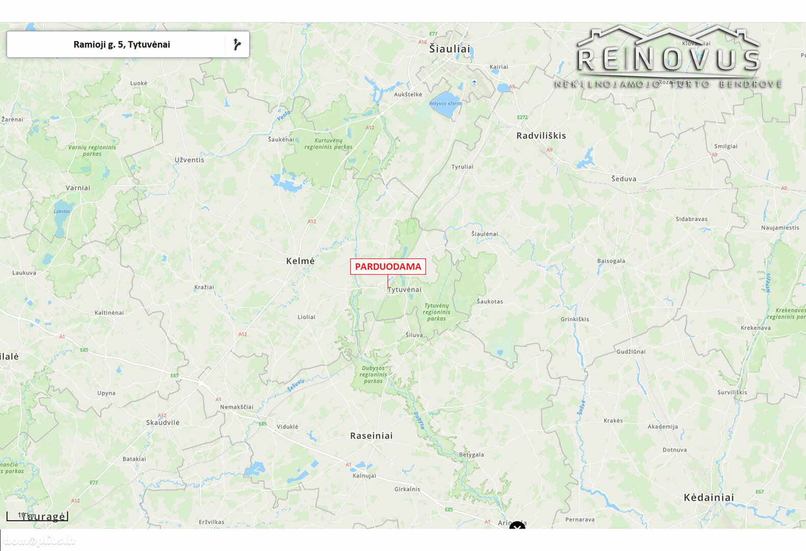 Parduodamas sklypas Kelmės rajono sav., Tytuvėnuose, Ramioji g.