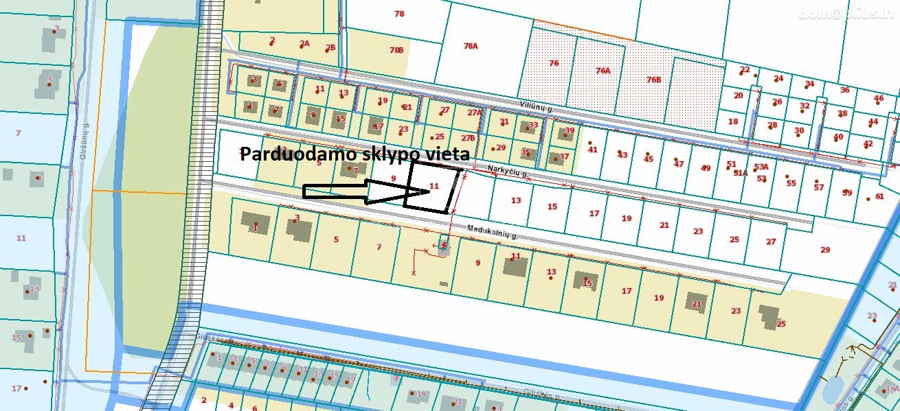 Land for sale Klaipėdos rajono sav., Trušeliuose, Narkyčių g.