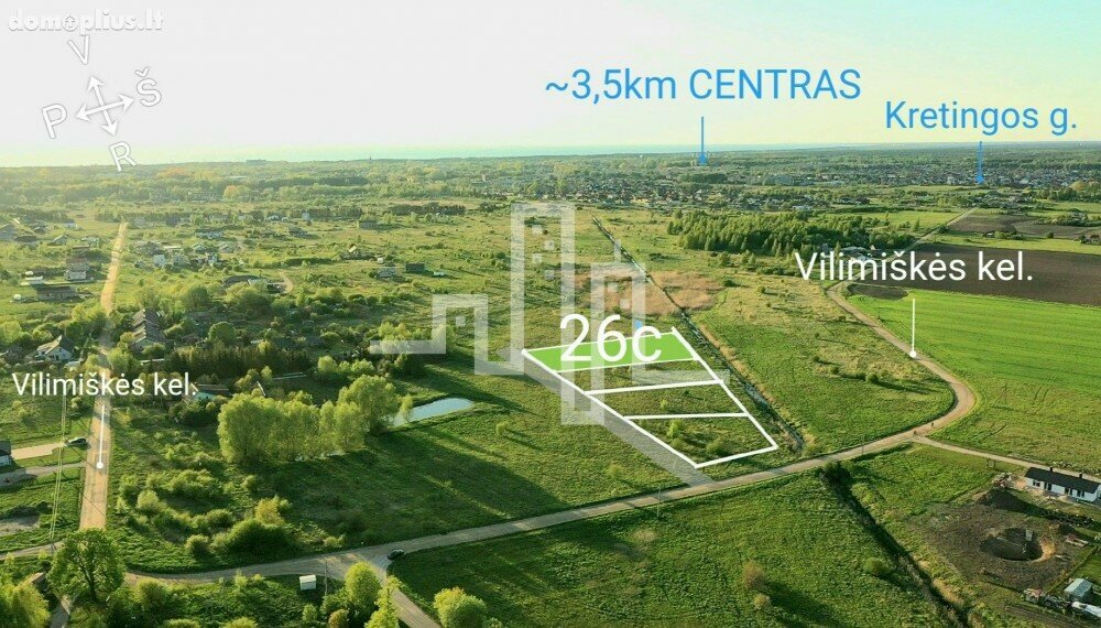 Parduodamas sklypas Palangoje, Vilimiškės kel.