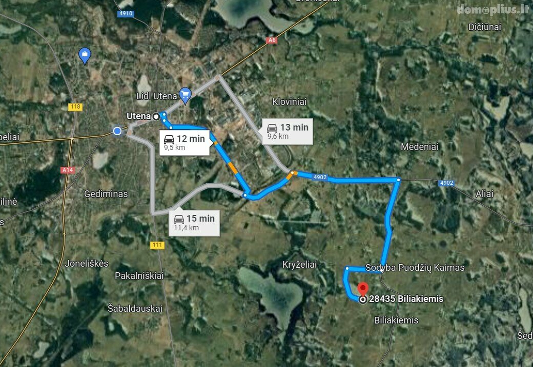 Parduodamas sklypas Utenos rajono sav., Biliakiemyje