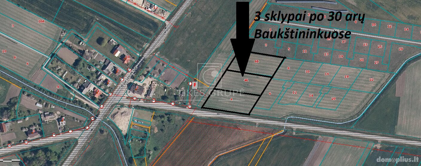 Parduodamas sklypas Klaipėdos rajono sav., Baukštininkuose, Baukštkaralės g.
