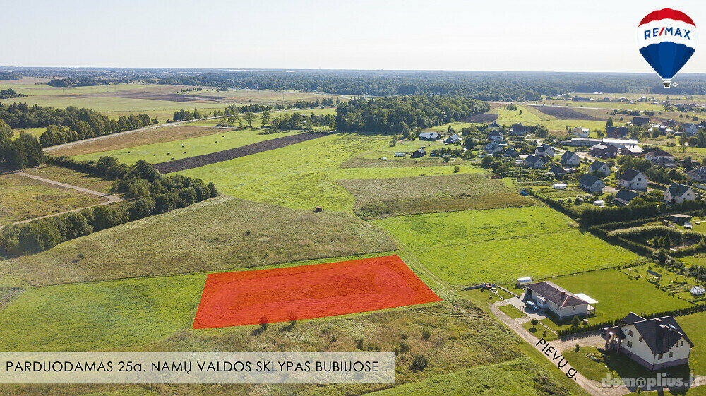 Land for sale Šiaulių rajono sav., Bubiuose