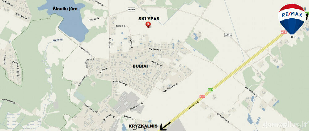 Parduodamas sklypas Šiaulių rajono sav., Bubiuose