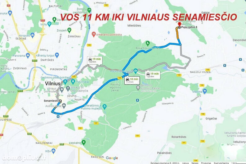 Parduodamas sklypas Vilniuje, Antakalnyje, Pupų g.