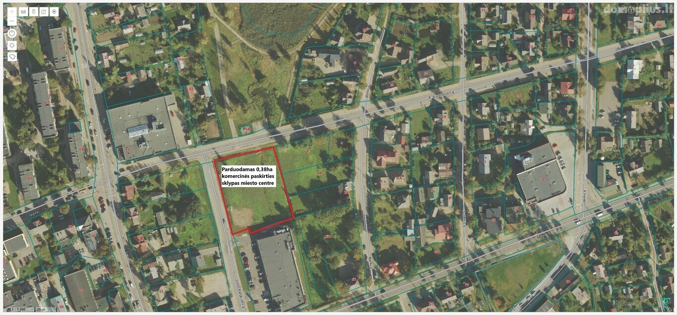 Land for sale Utenos rajono sav., Utenoje, A. Baranausko g.