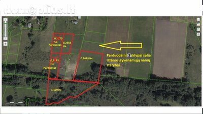 Land for sale Utenos rajono sav., Gaspariškiuose