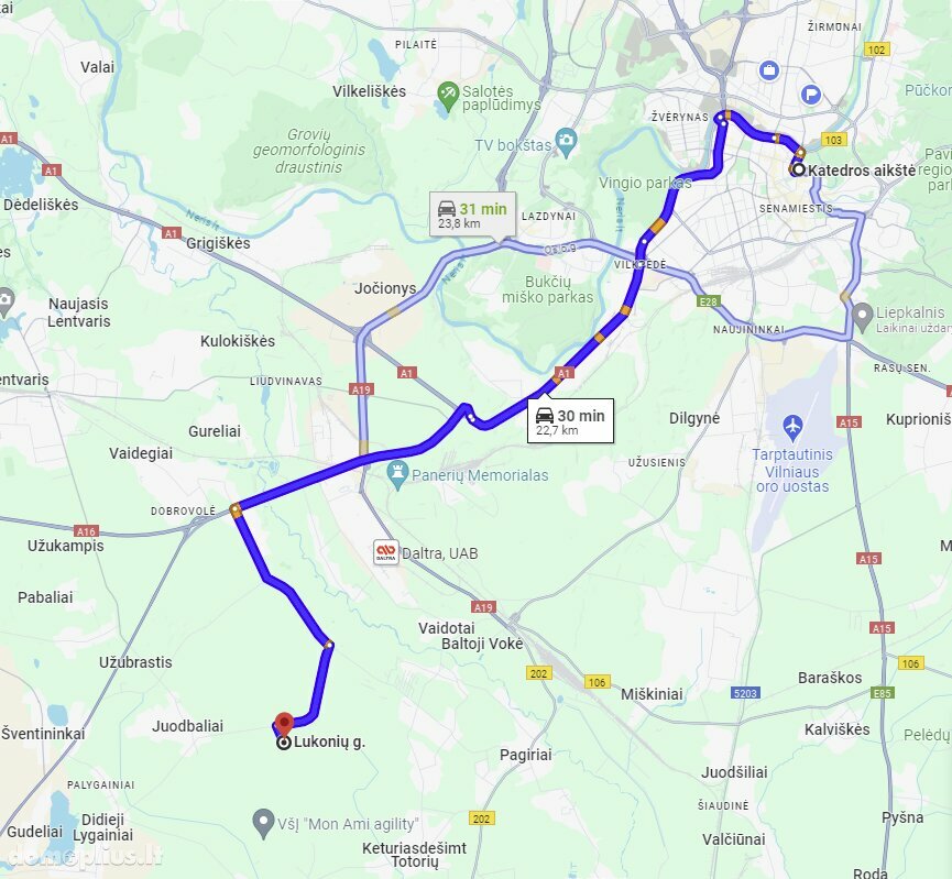 Parduodamas sklypas Vilnius, Guobos