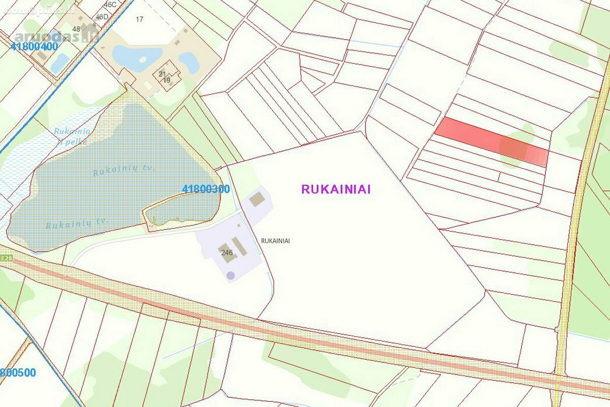 Land for sale Vilniaus rajono sav., Rukainiuose, Naujoji g.