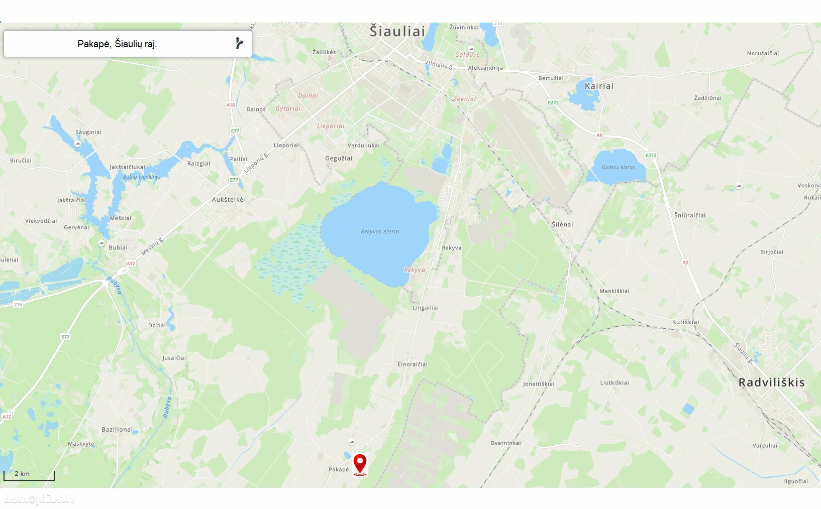 Land for sale Šiaulių rajono sav., Pakapėje, Žaros g.
