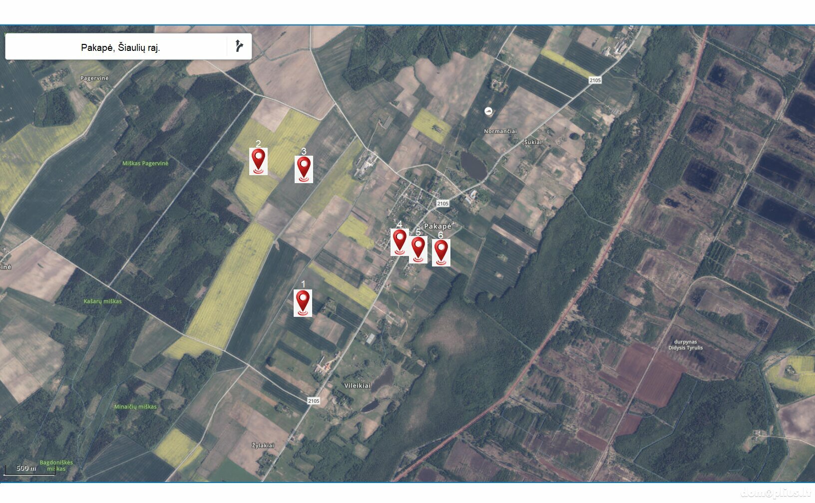 Land for sale Šiaulių rajono sav., Pakapėje, Žaros g.