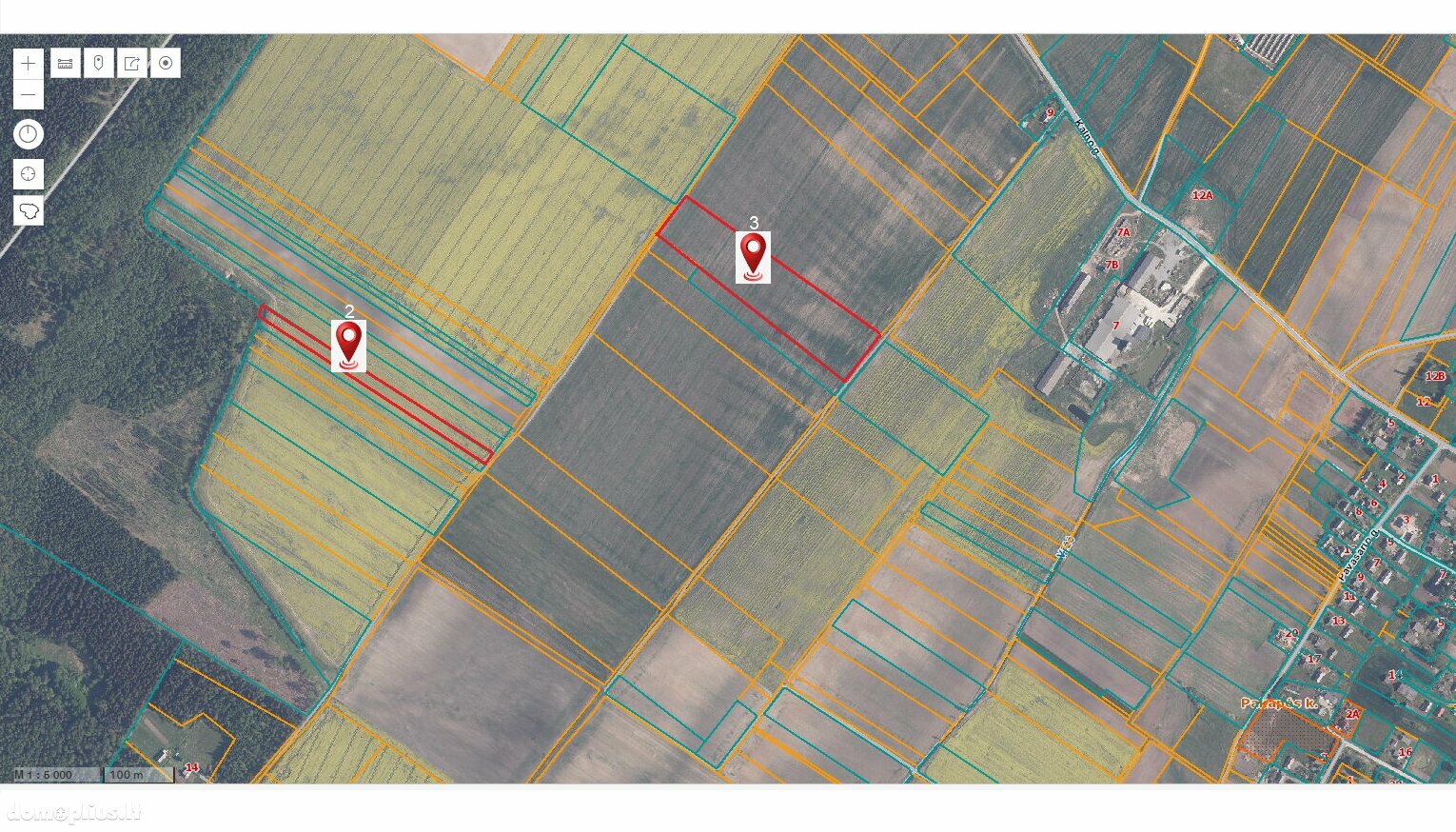 Land for sale Šiaulių rajono sav., Pakapėje, Žaros g.