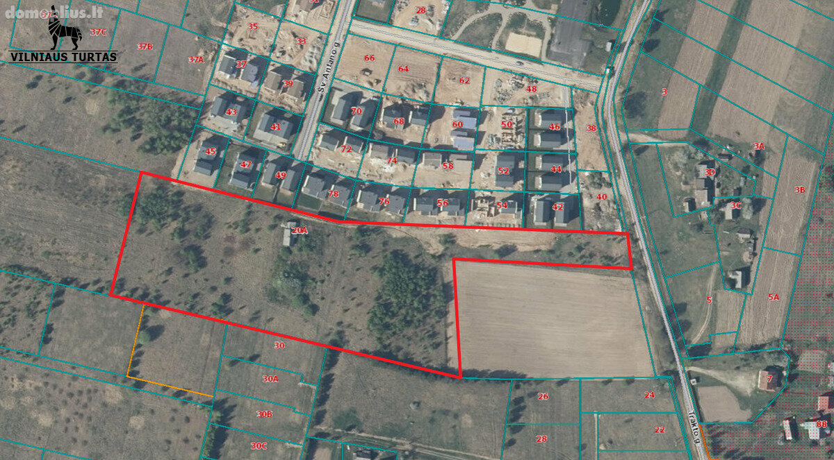 Land for sale Vilniaus rajono sav., Didžiasalyje, Trakto g.