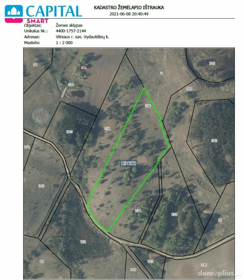 Land for sale Vilniaus rajono sav.