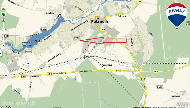 Land for sale Pakruojo rajono sav., Pakruojyje, Vilniaus g.