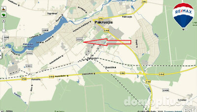 Parduodamas sklypas Pakruojo rajono sav., Pakruojyje, Vilniaus g.