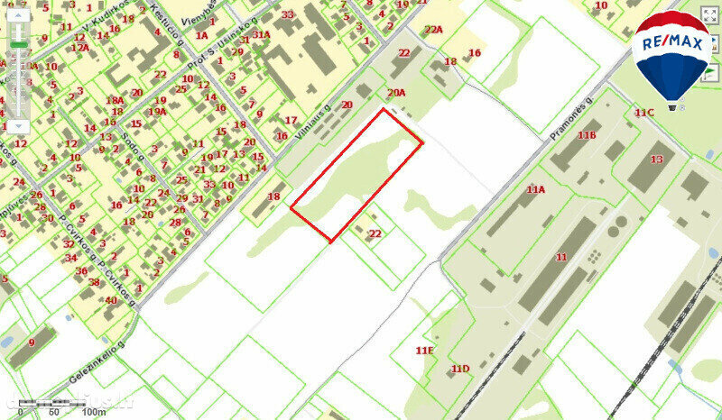 Land for sale Pakruojo rajono sav., Pakruojyje, Vilniaus g.