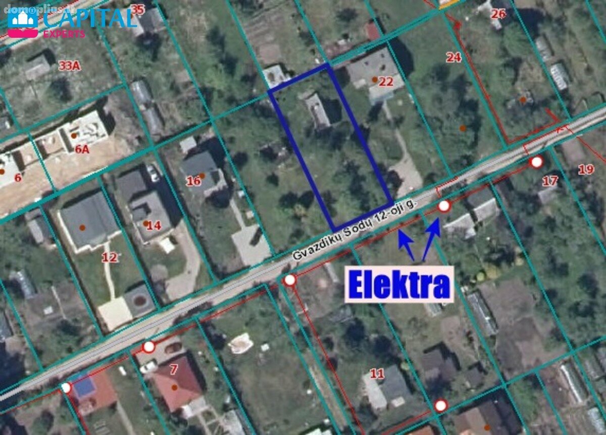 Land for sale Vilniuje, Antakalnyje, Gvazdikų Sodų 12-oji g.