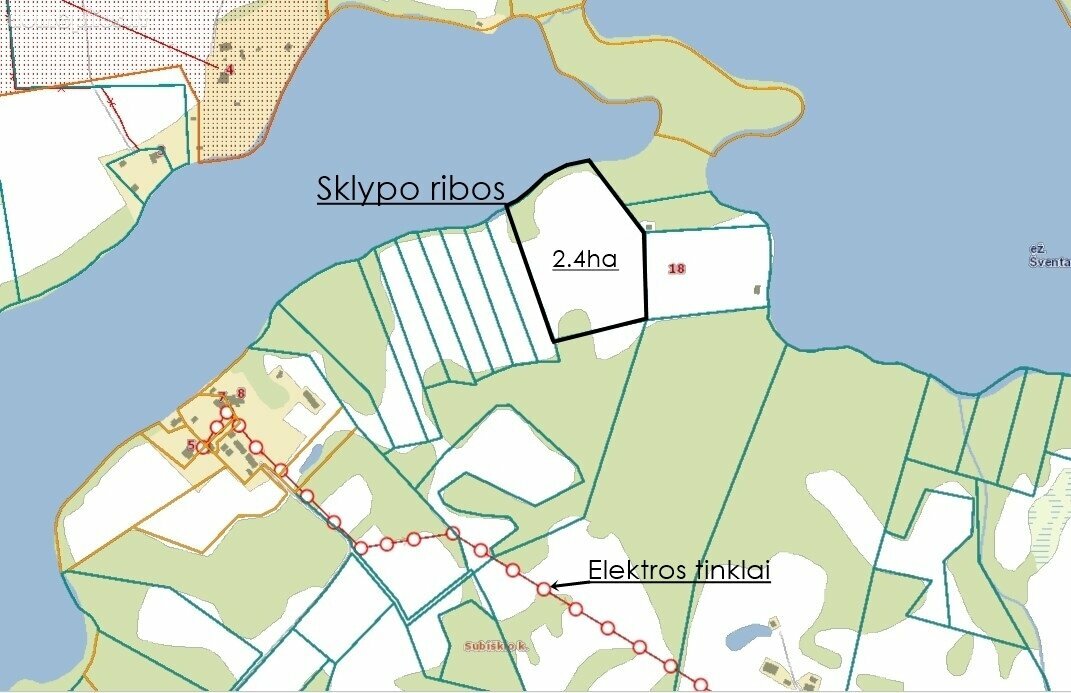 Land for sale Ignalinos rajono sav., Subiškyje