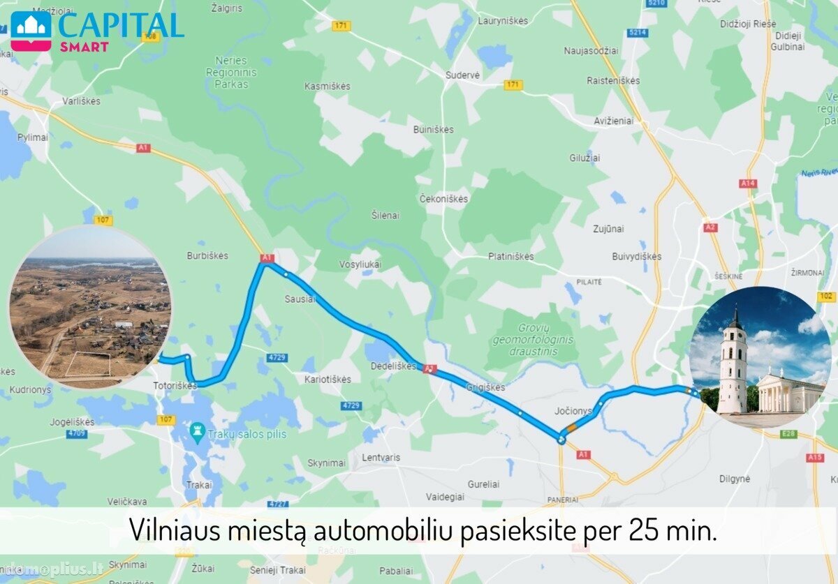 Parduodamas sklypas Trakų rajono sav., Bražuolėje