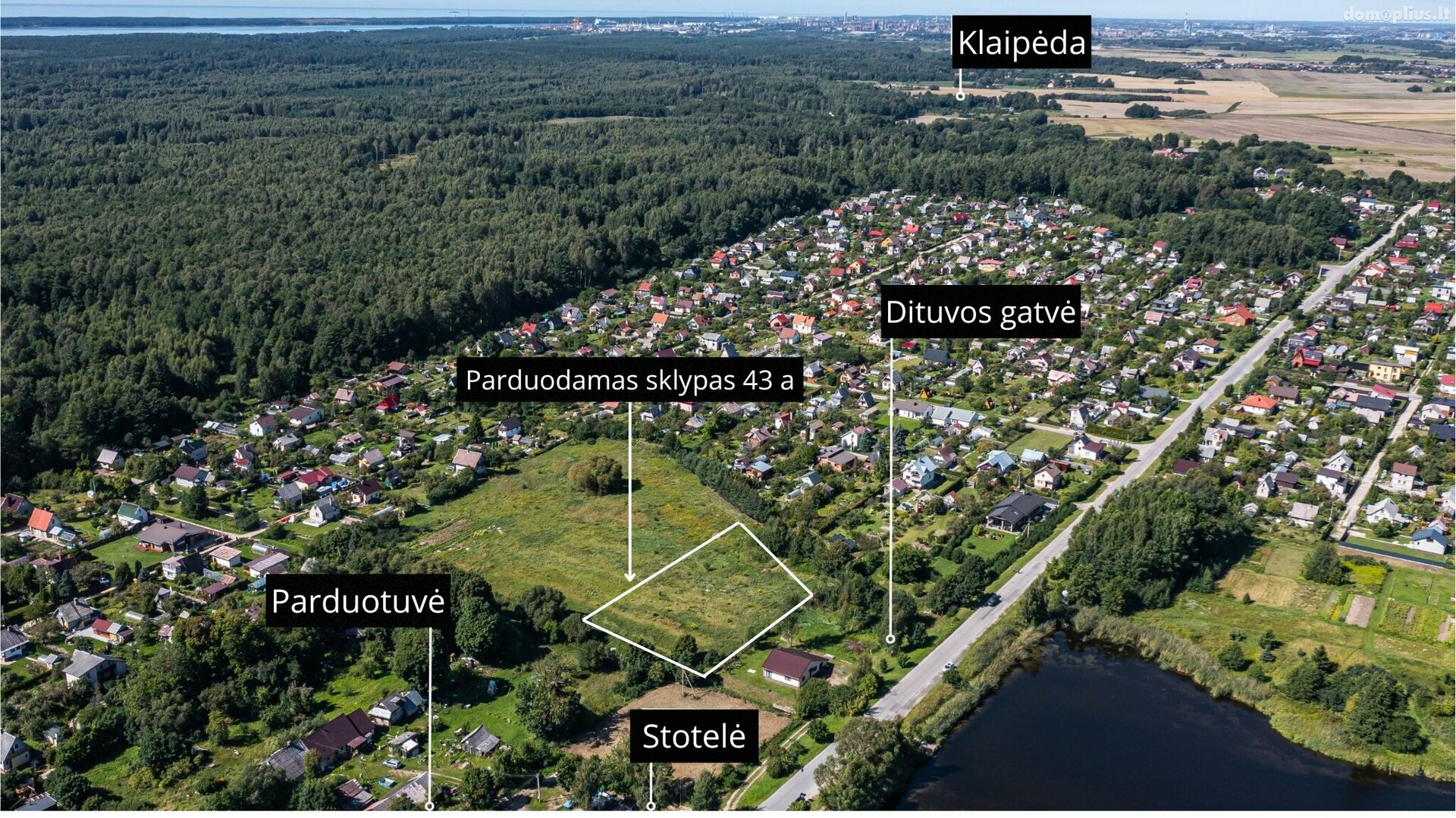 Land for sale Klaipėdos rajono sav., Dercekliuose, Dituvos g.