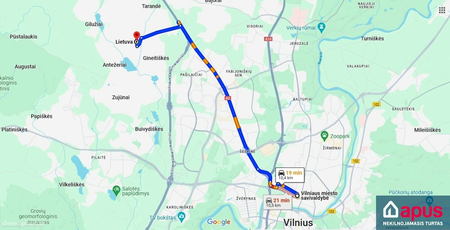 Участок Vilniuje, Tarandėje