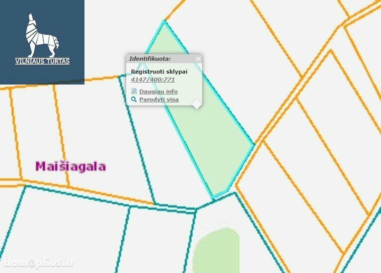 Участок Vilniaus rajono sav., Maišiagaloje
