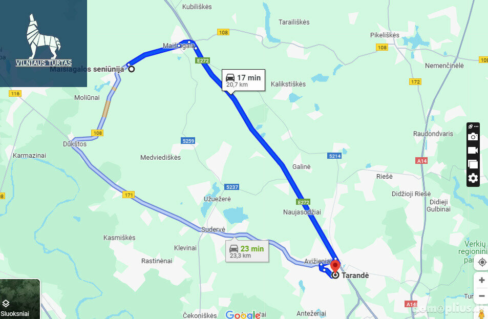 Участок Vilniaus rajono sav., Maišiagaloje