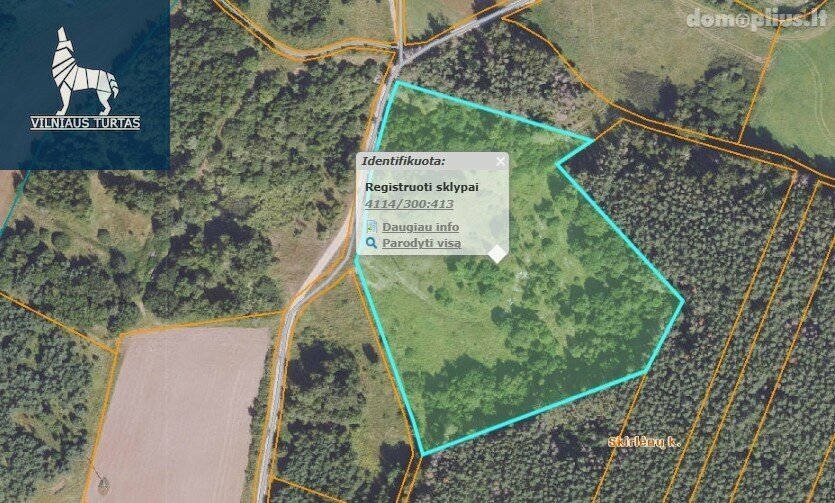 Land for sale Vilniaus rajono sav., Skirlėnuose
