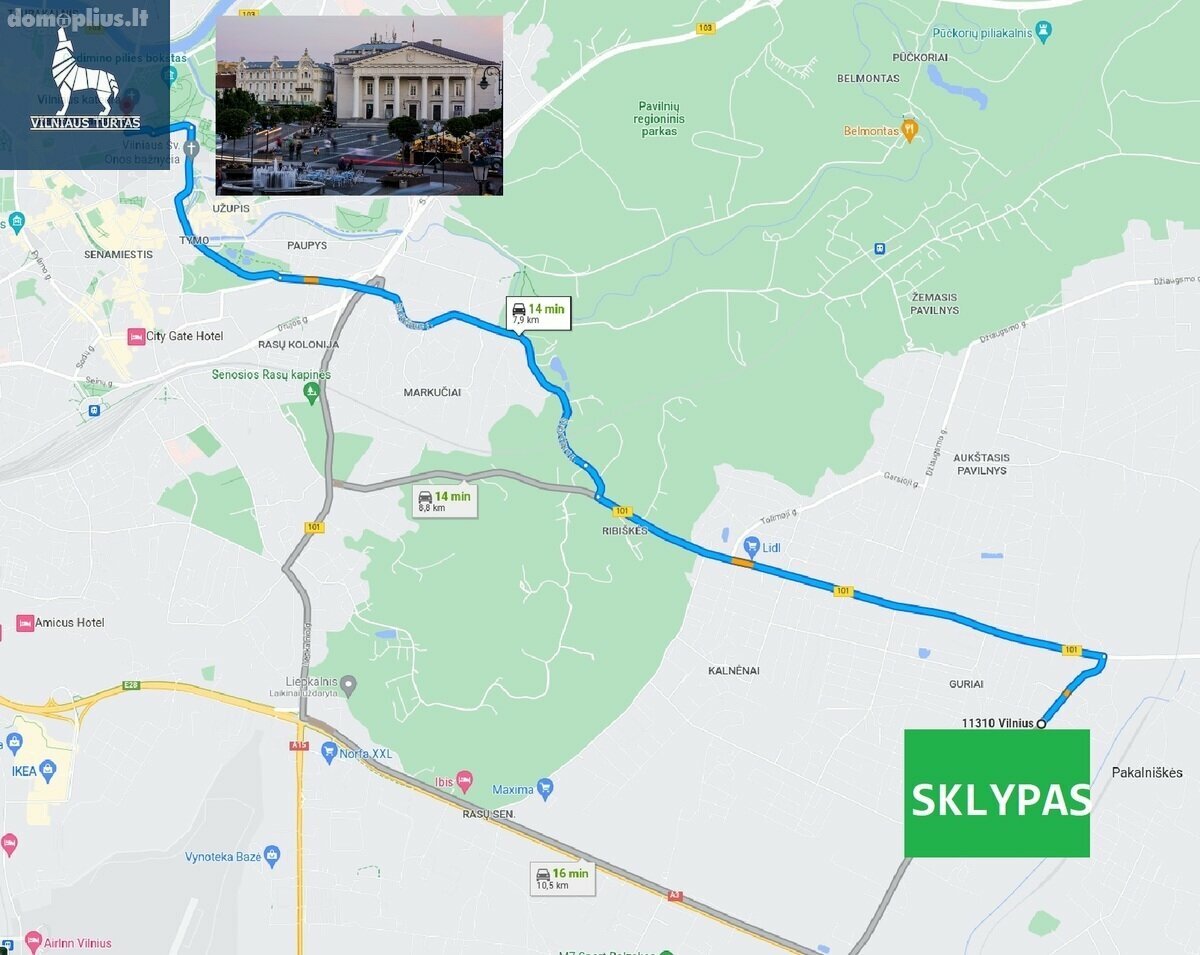 Участок Vilniaus rajono sav., Pakalniškėse