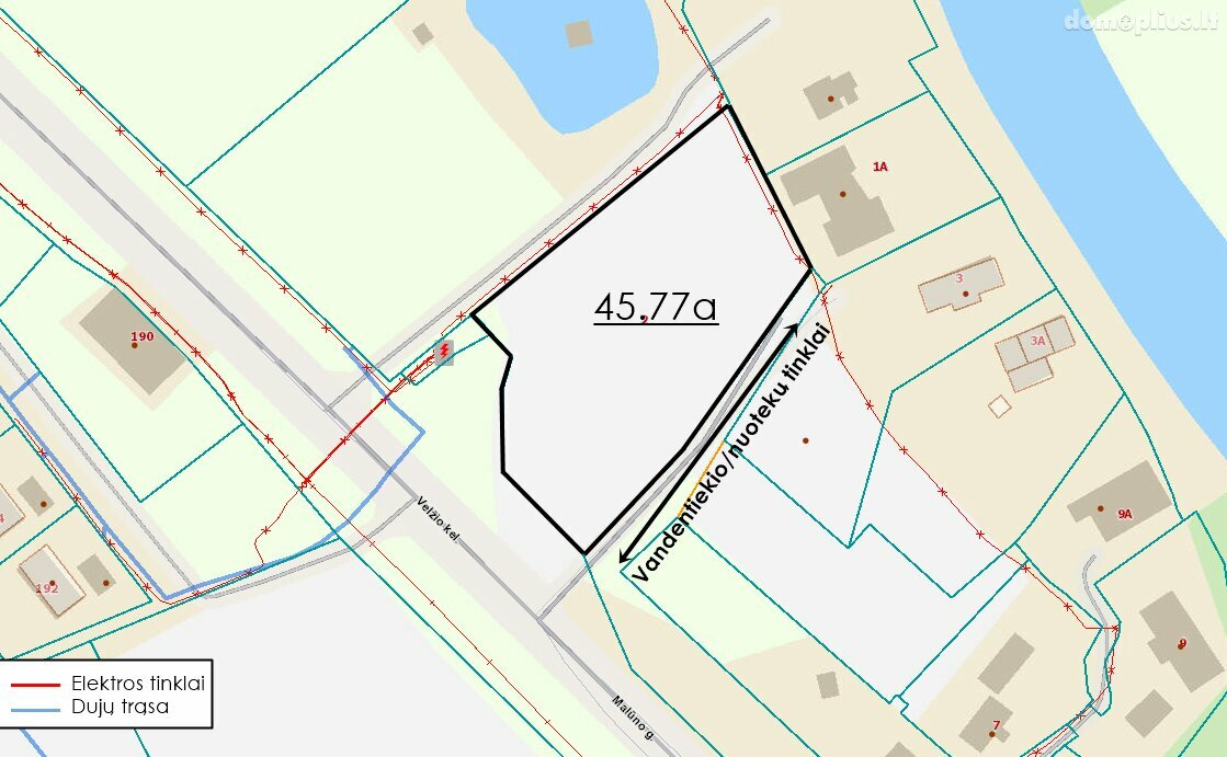 Land for sale Panevėžio rajono sav., Velžyje, Malūno g.