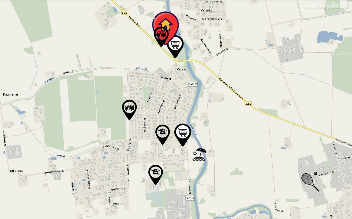 Land for sale Panevėžio rajono sav., Velžyje, Malūno g.